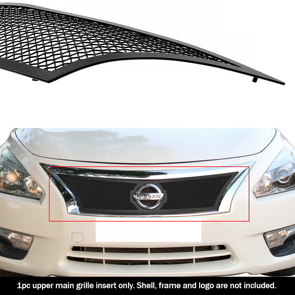 2013-2015 Nissan Altima Main Upper Black Wire Mesh Grille