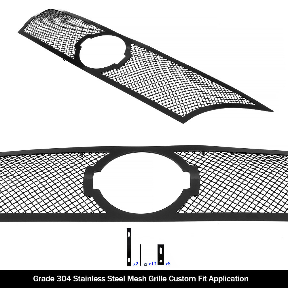 2013-2015 Nissan Altima Main Upper Black Wire Mesh Grille