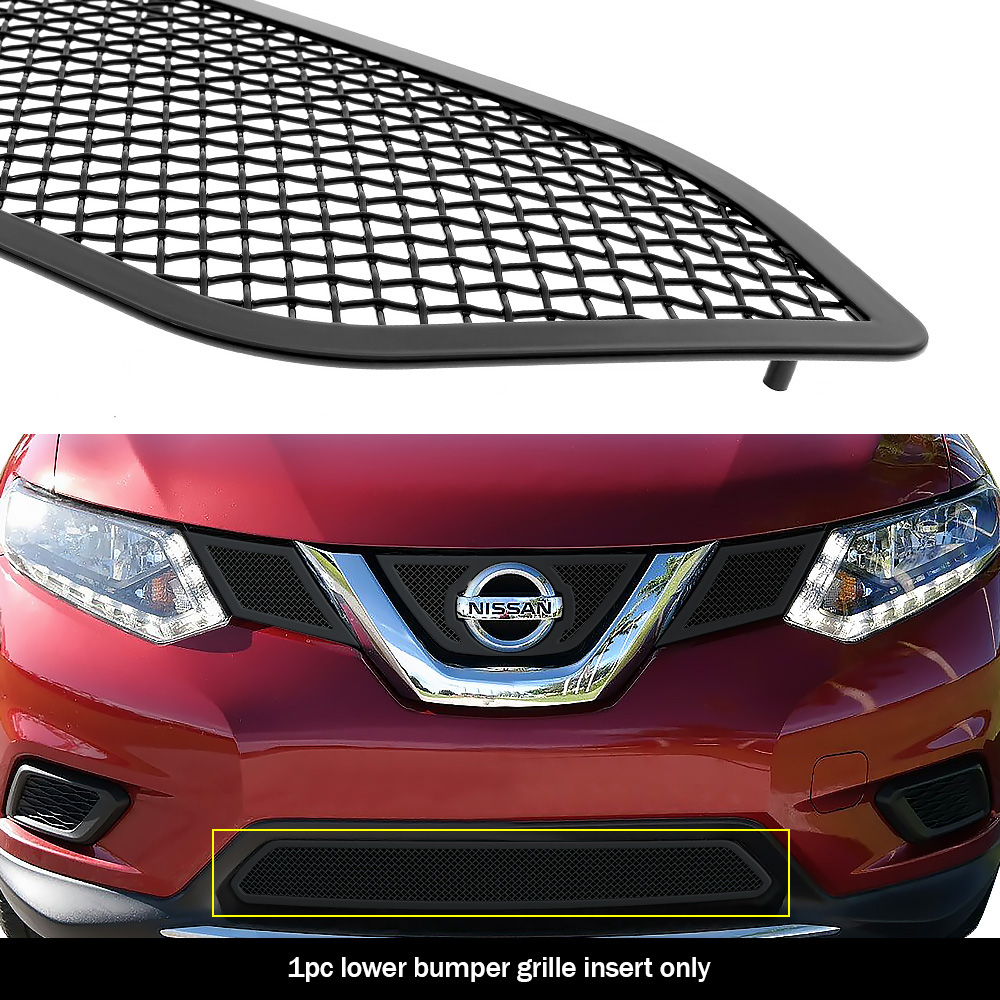 2014-2016 Nissan Rogue Lower Bumper Black Wire Mesh Grille