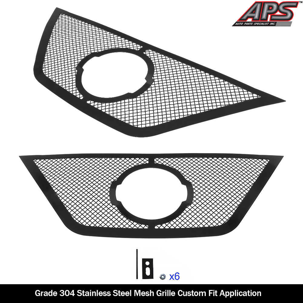 2015-2018 Nissan Murano With Logo Show Main Upper Black Wire Mesh Grille
