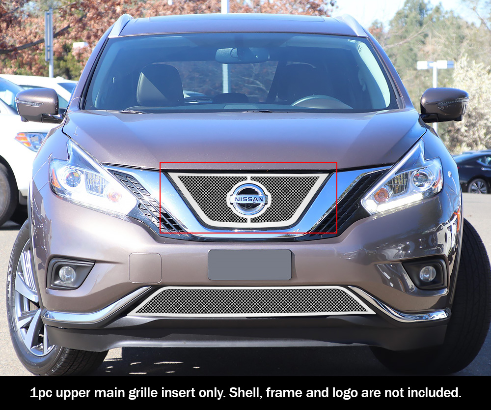 2015-2018 Nissan Murano With Logo Show Main Upper Wire Mesh Grille