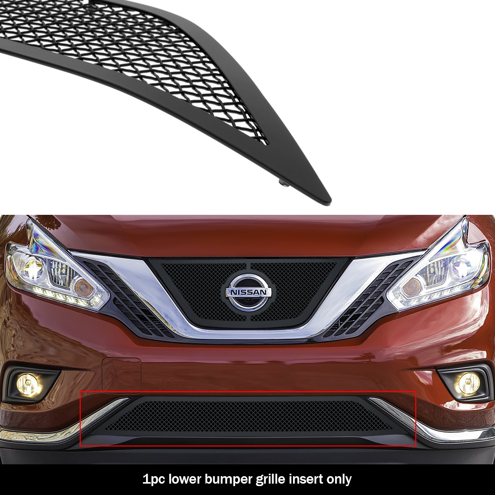 2015-2018 Nissan Murano Lower Bumper Black Wire Mesh Grille