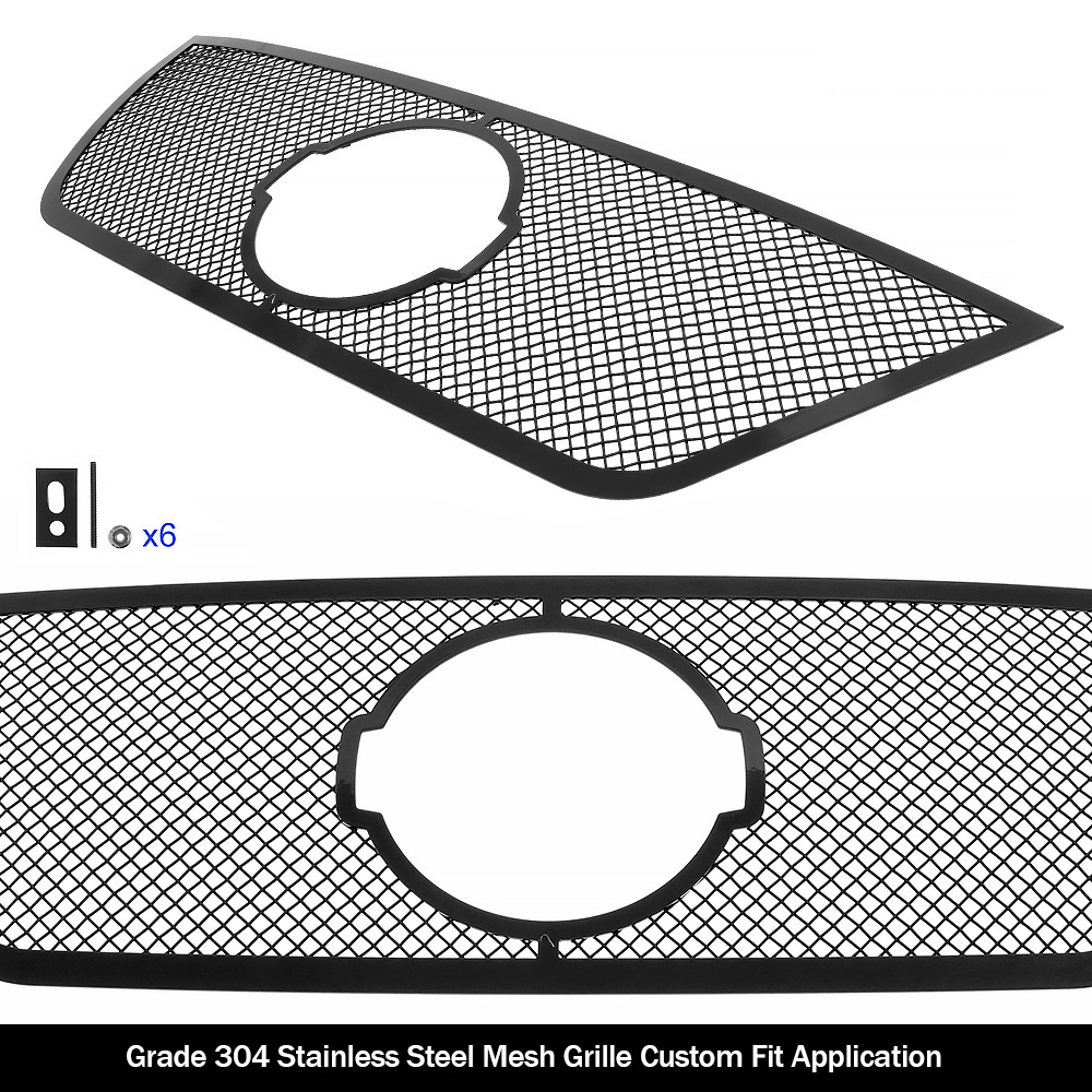 2017-2020 Nissan Pathfinder Main Upper Black Wire Mesh Grille