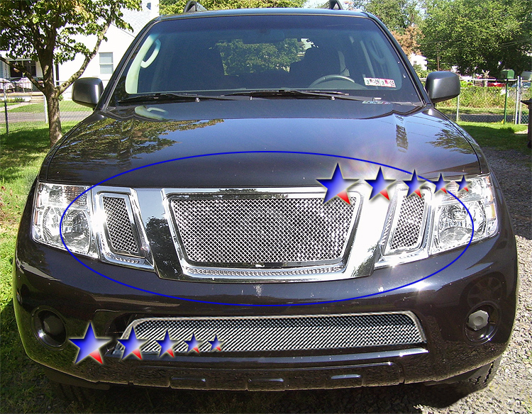 2008-2012 Nissan Pathfinder Main Upper Wire Mesh Grille