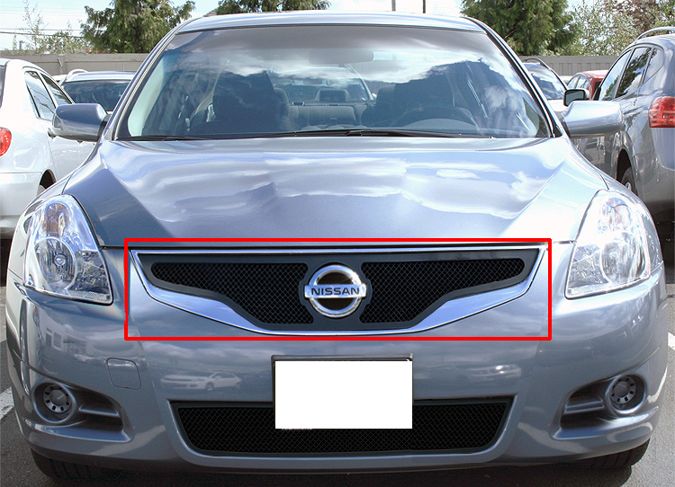 2010-2012 Nissan Altima Coupe Main Upper Black Wire Mesh Grille