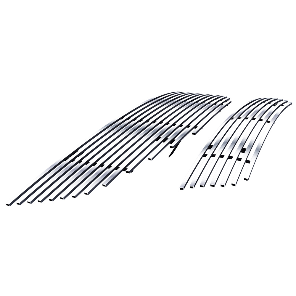 2010-2012 Nissan Altima Sedan Main Upper + Lower Bumper Stainless Steel Billet Grille