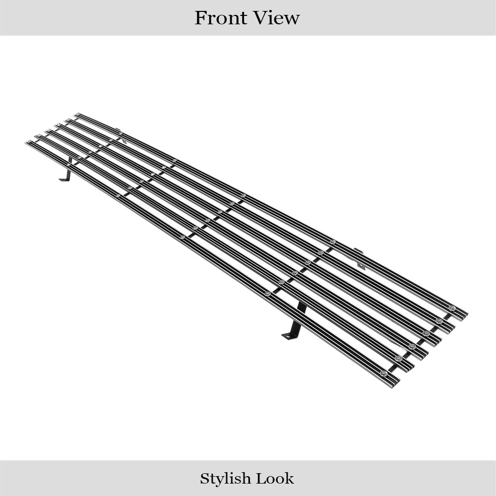 1986-1997 Nissan Pickup With/S. Beam Type H/Lamps - Requires Headlamps Recess Main Upper Rugged Billet Grille