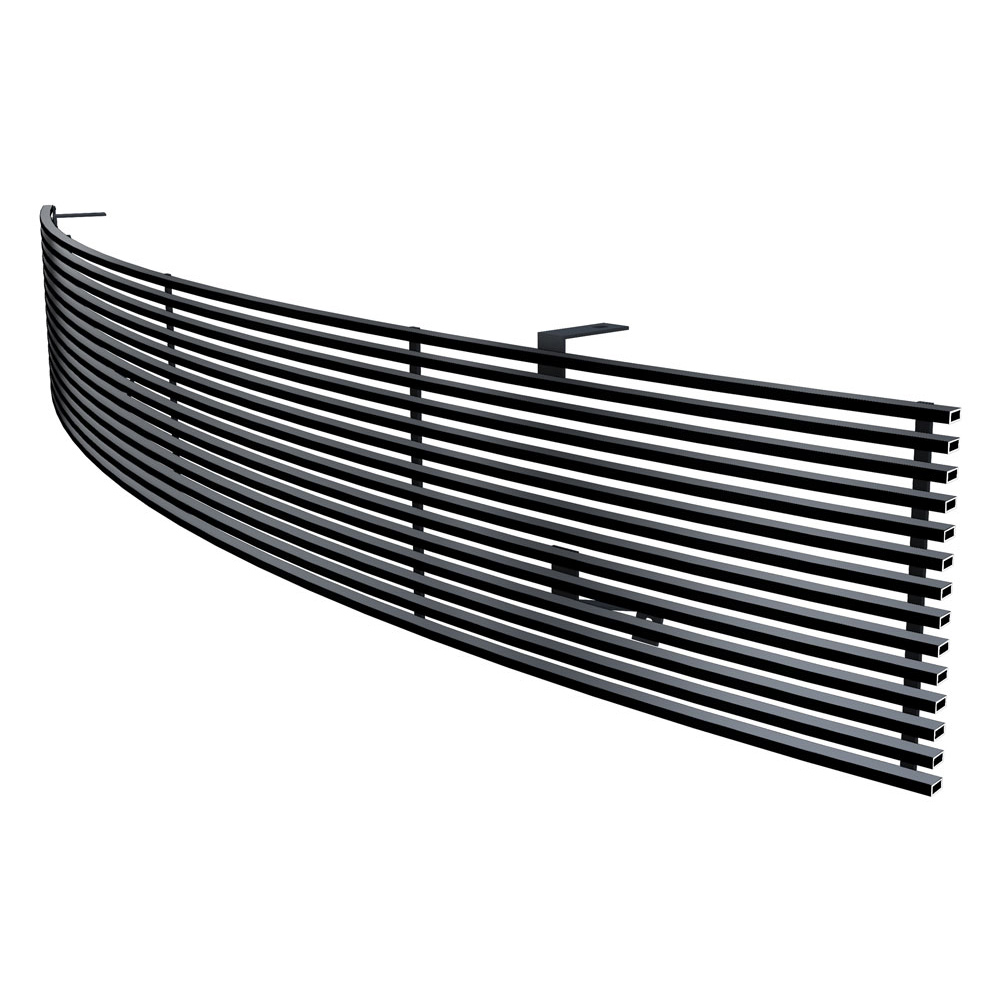 1986-1997 Nissan Pickup With/S. Beam Type H/Lamps - Requires Headlamps Recess Main Upper Black Stainless Steel Billet Grille