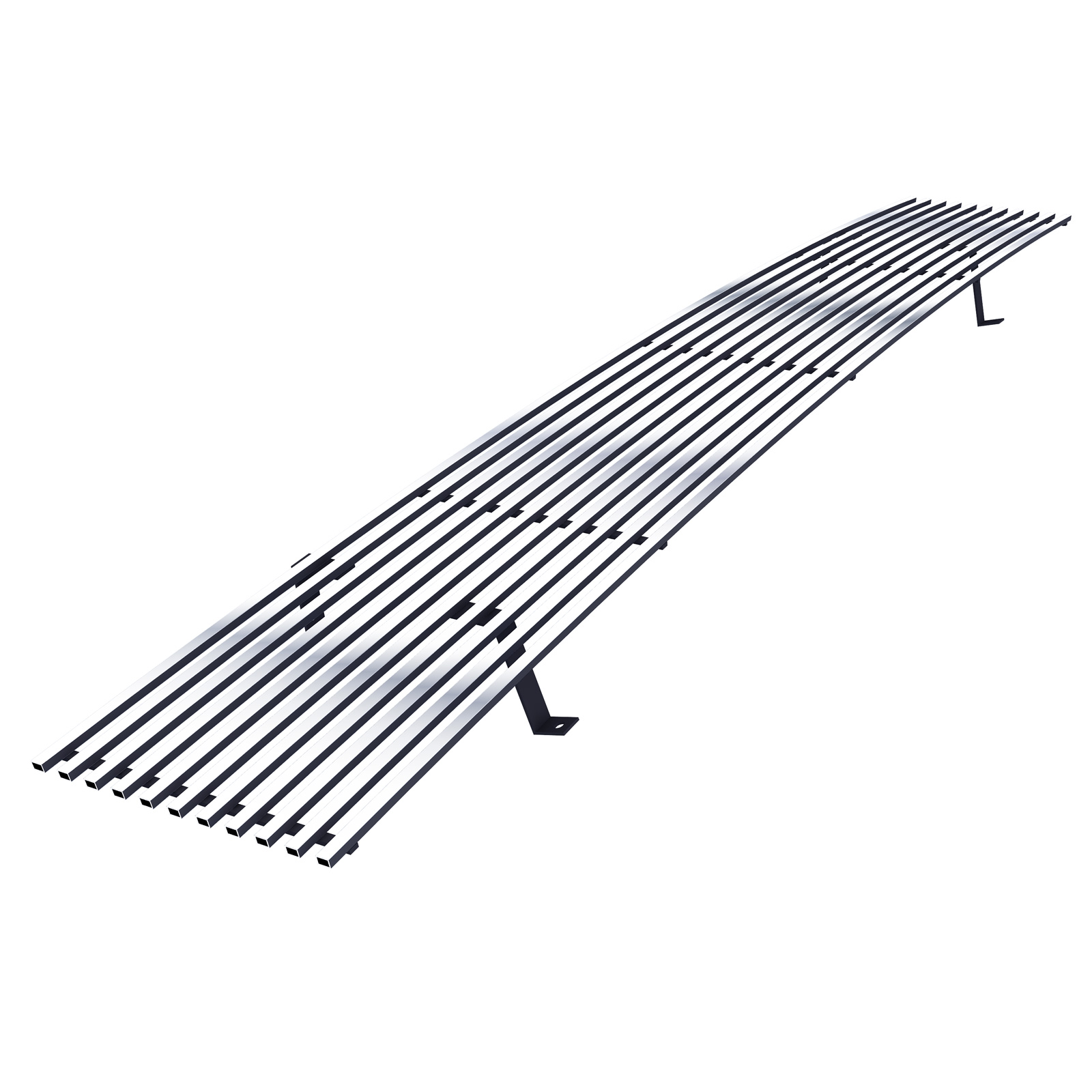 1986-1997 Nissan Pickup With/S. Beam Type H/Lamps - Requires Headlamps Recess Main Upper Stainless Steel Billet Grille