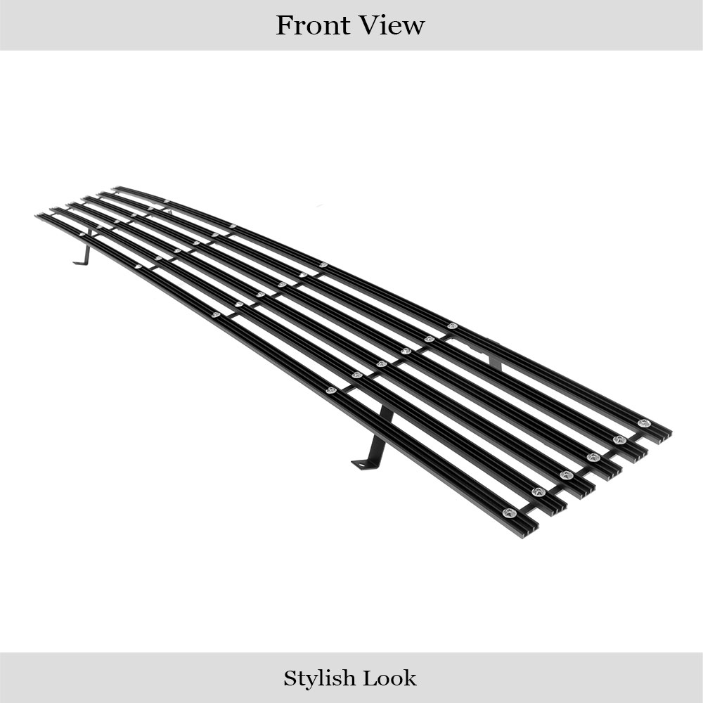 1986-1997 Nissan Pickup With/S. Beam Type H/Lamps - Requires Headlamps Recess Main Upper Black Rugged Billet Grille