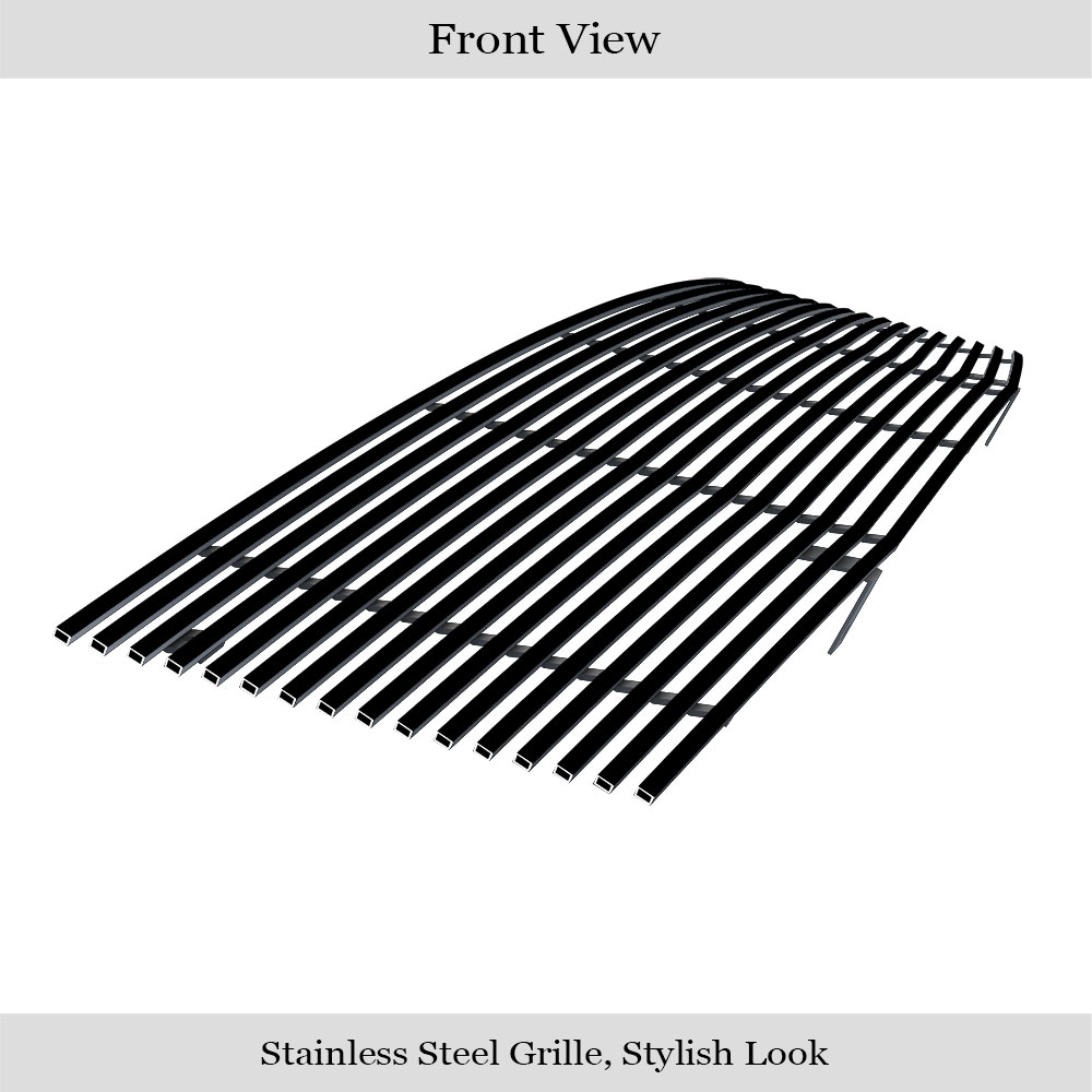 2004-2007 Nissan Armada /2004-2015 Nissan Titan Main Upper Black Stainless Steel Billet Grille