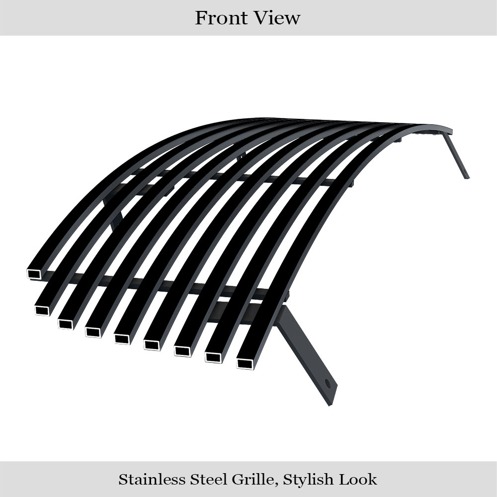 2004-2006 Nissan Sentra Main Upper Black Stainless Steel Billet Grille