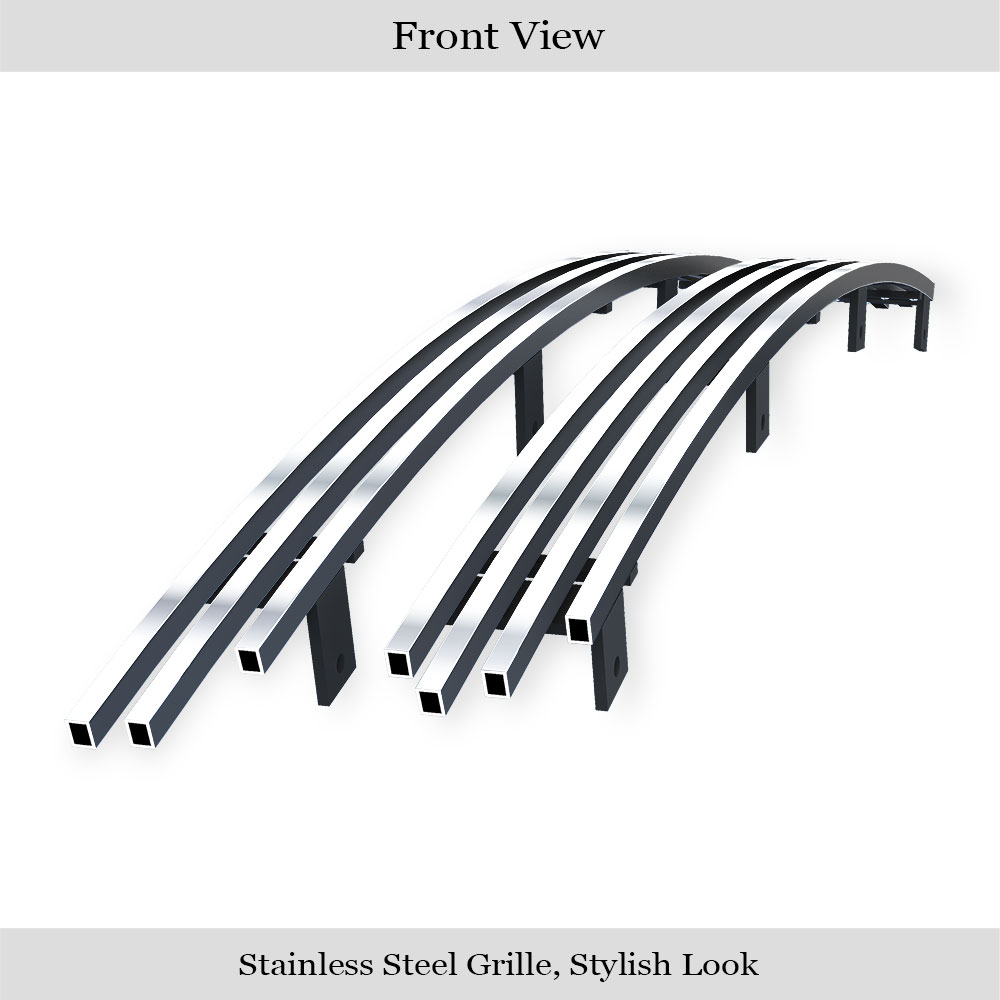2001-2004 Nissan Frontier Main Upper Stainless Steel Billet Grille