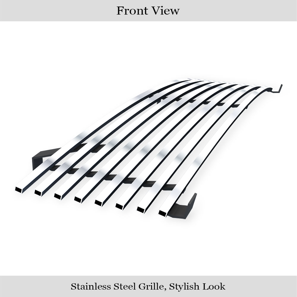 1998-2000 Nissan Frontier Main Upper Stainless Steel Billet Grille