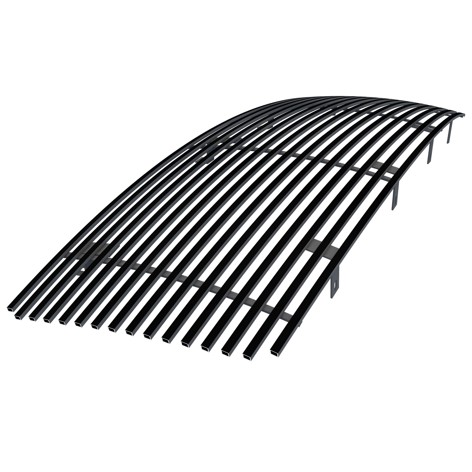 2004-2010 Infiniti QX56 Main Upper Black Stainless Steel Billet Grille
