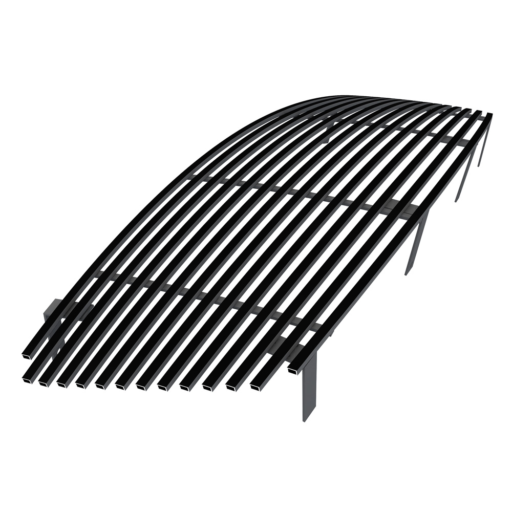 2003-2008 Infiniti FX35  /2003-2008 Infiniti FX45 Main Upper Black Stainless Steel Billet Grille