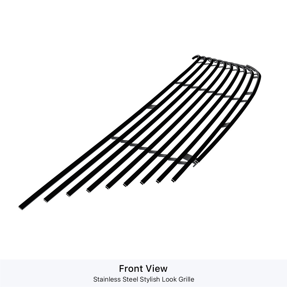 2003-2008 Nissan Murano Main Upper Black Stainless Steel Billet Grille