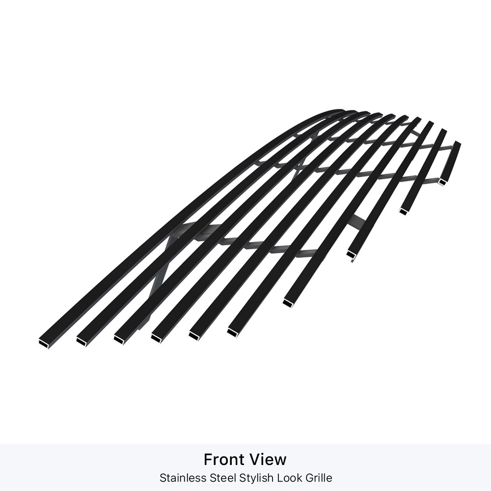 2010-2012 Nissan Sentra Not For SR/SER/SER Spec V Model Main Upper Black Stainless Steel Billet Grille