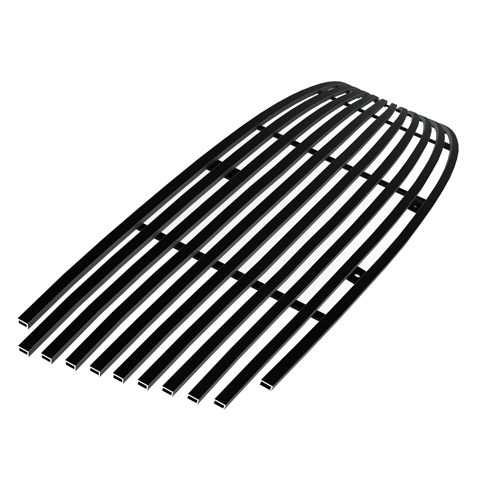 2007-2008 Infiniti G35 Sedan Main Upper Black Stainless Steel Billet Grille