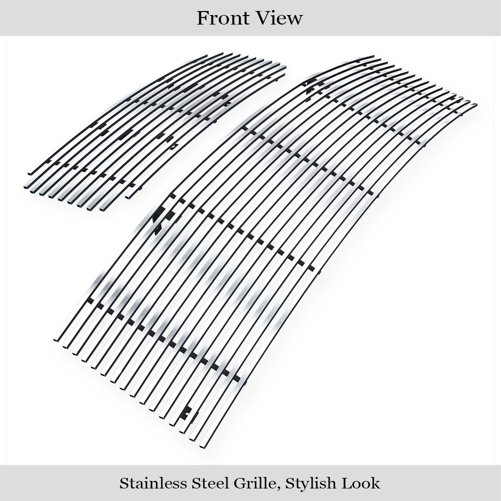 2004-2007 Nissan Armada /2004-2007 Nissan Titan MAIN UPPER + LOWER BUMPER Stainless Steel Billet Grille