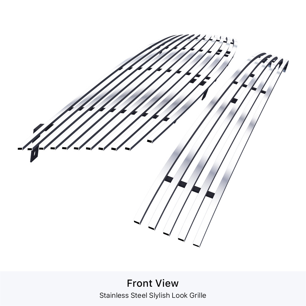 2004-2006 Nissan Maxima Main Upper + Lower Bumper Stainless Steel Billet Grille