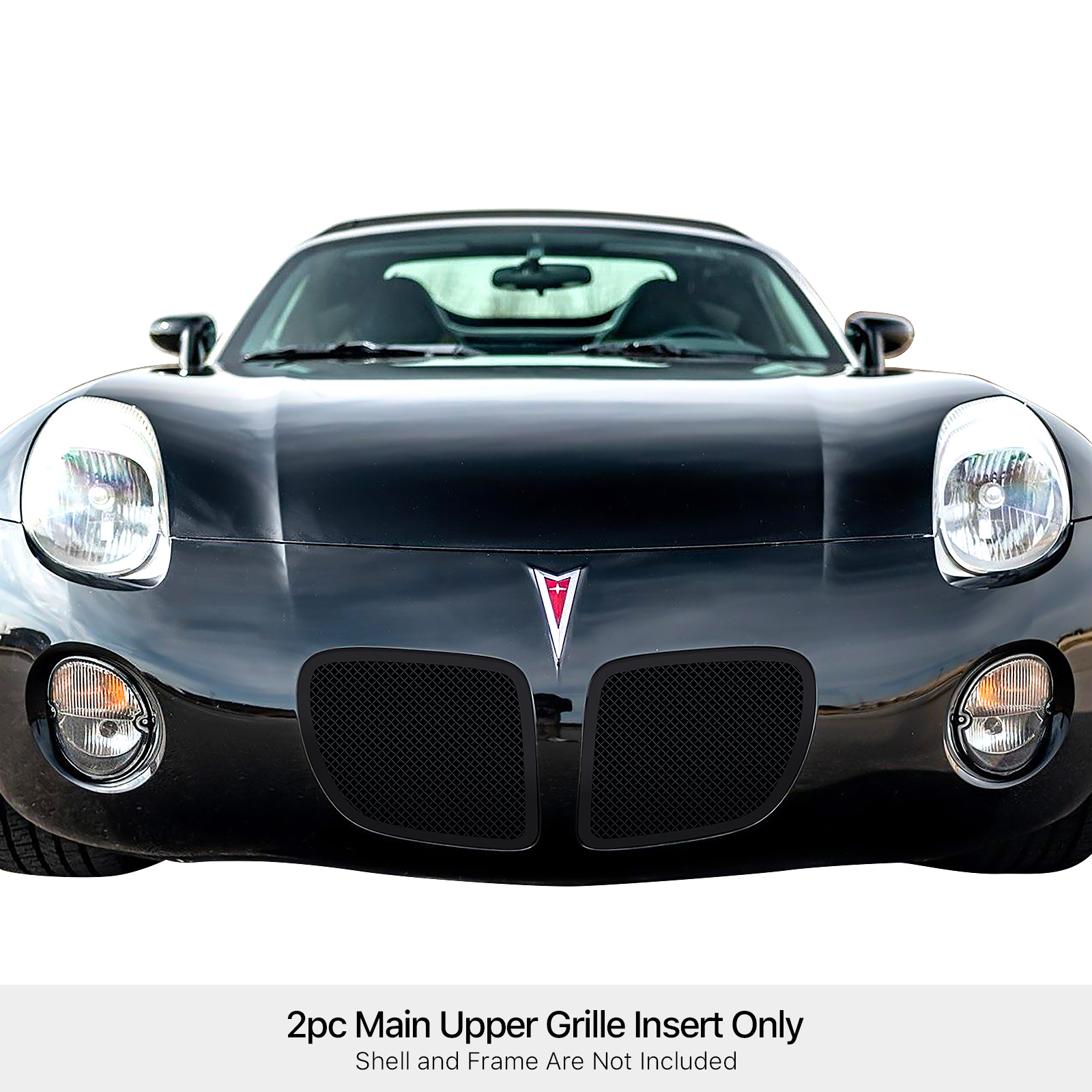 2006-2009 Pontiac Solstice Main Upper Black Wire Mesh Grille