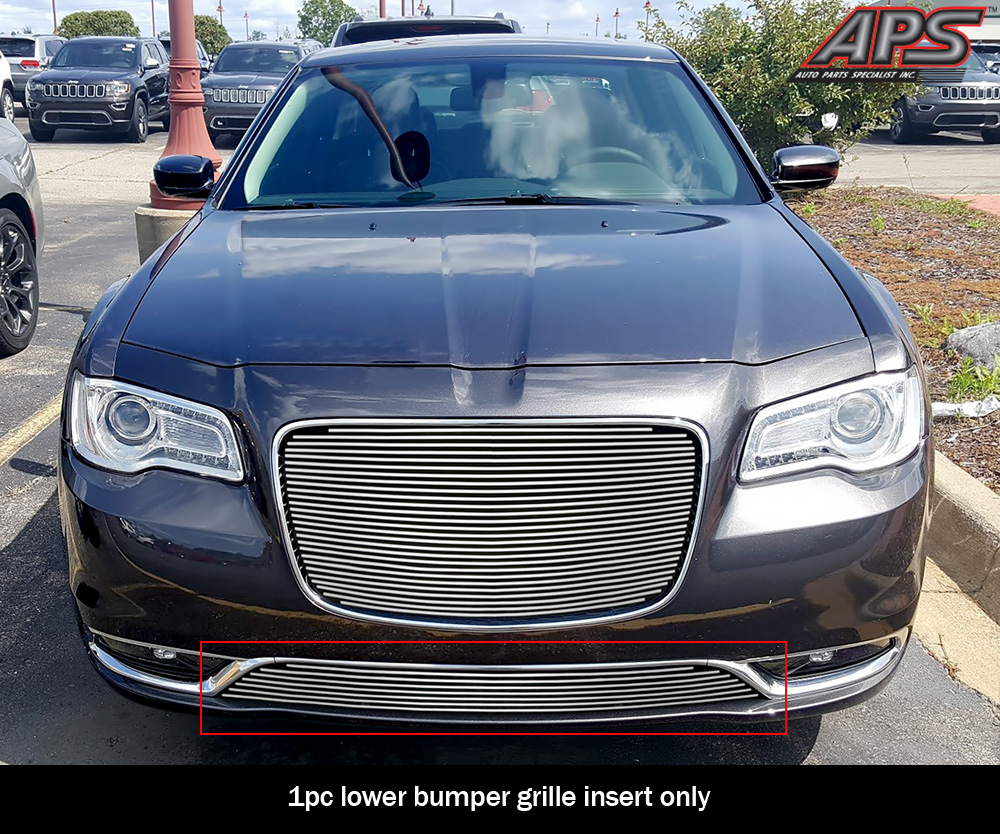 2015-2023 Chrysler 300C/300S Without Adaptive Cruise Control Lower Bumper Aluminum Billetuminum Billet Grille