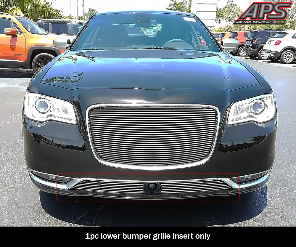 2015-2023 Chrysler 300C/300S With Adaptive Cruise Control Lower Bumper Aluminum Billetuminum Billet Grille