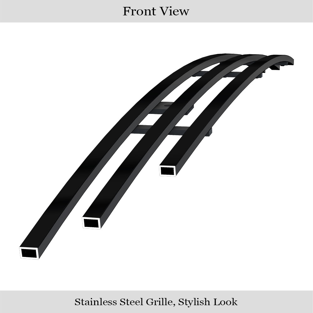 2011-2014 Chrysler 200 Lower Bumper Black Stainless Steel Billet Grille