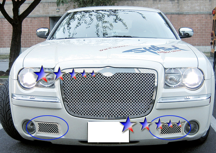 2005-2010 Chrysler 300C  With Fog Light Lower Bumper Wire Mesh Grille