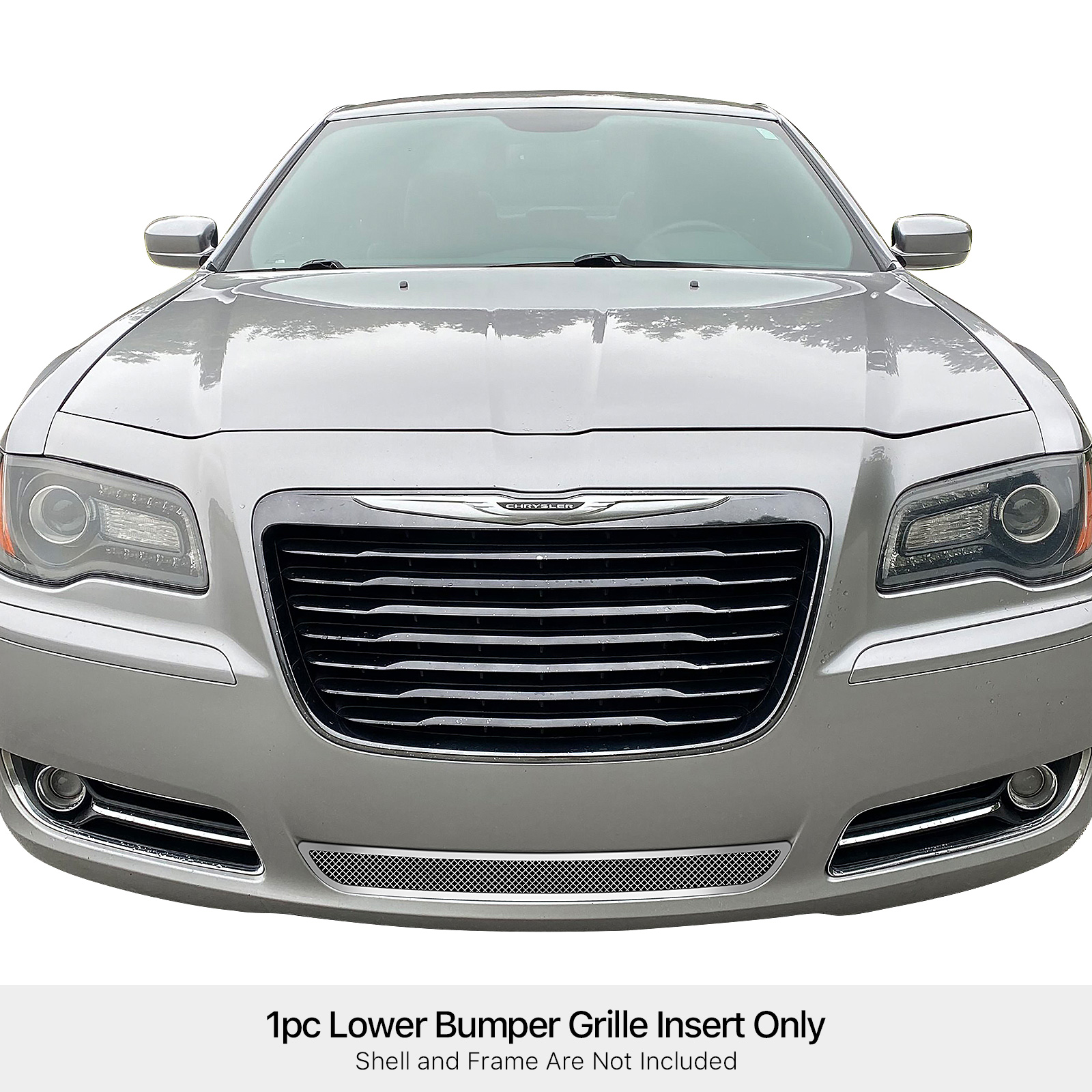 2011-2014 Chrysler 300 (Not For SRT8 And John Varvatos Limited Edition)/2011-2014 Chrysler 300C (Not For SRT8 And John Varvatos Limited Edition) Lower Bumper Wire Mesh Grille