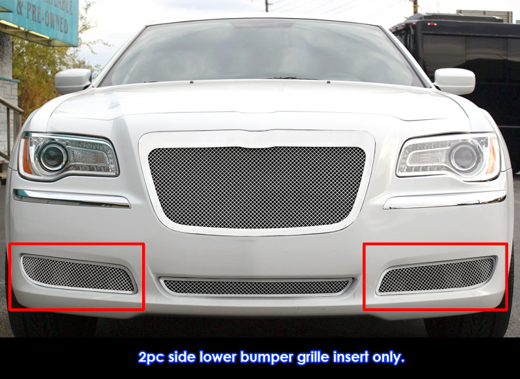 2011-2014 Chrysler 300C Without Adaptive Cruise Control(Not For SRT8 And John Varvatos Limited Edition)/2011-2014 Chrysler 300 Without Adaptive Cruise Control(Not For SRT8 And John Varvatos Limited Edition) Fog Light Cover Wire Mesh Grille