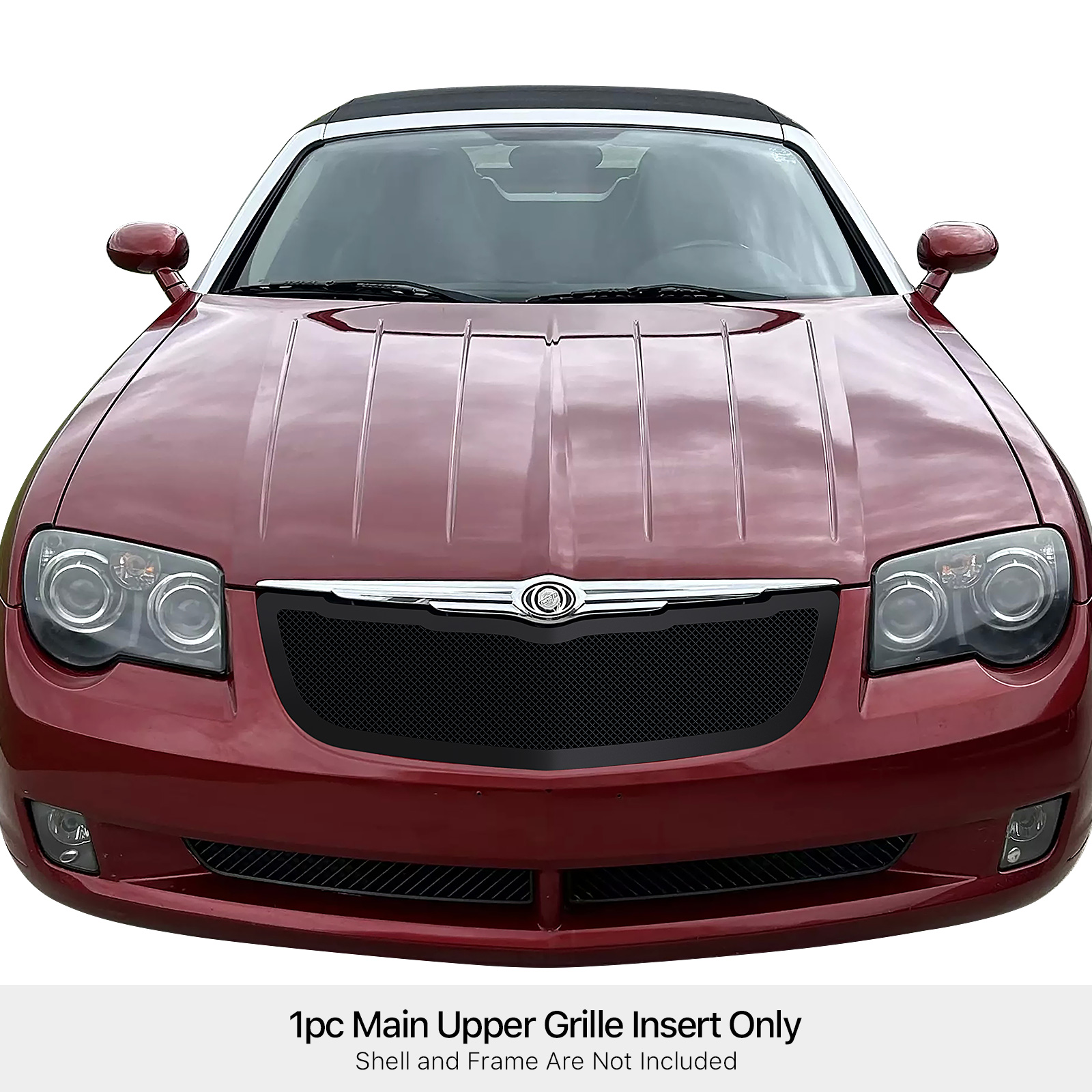 2004-2008 Chrysler Crossfire Main Upper Black Wire Mesh Grille