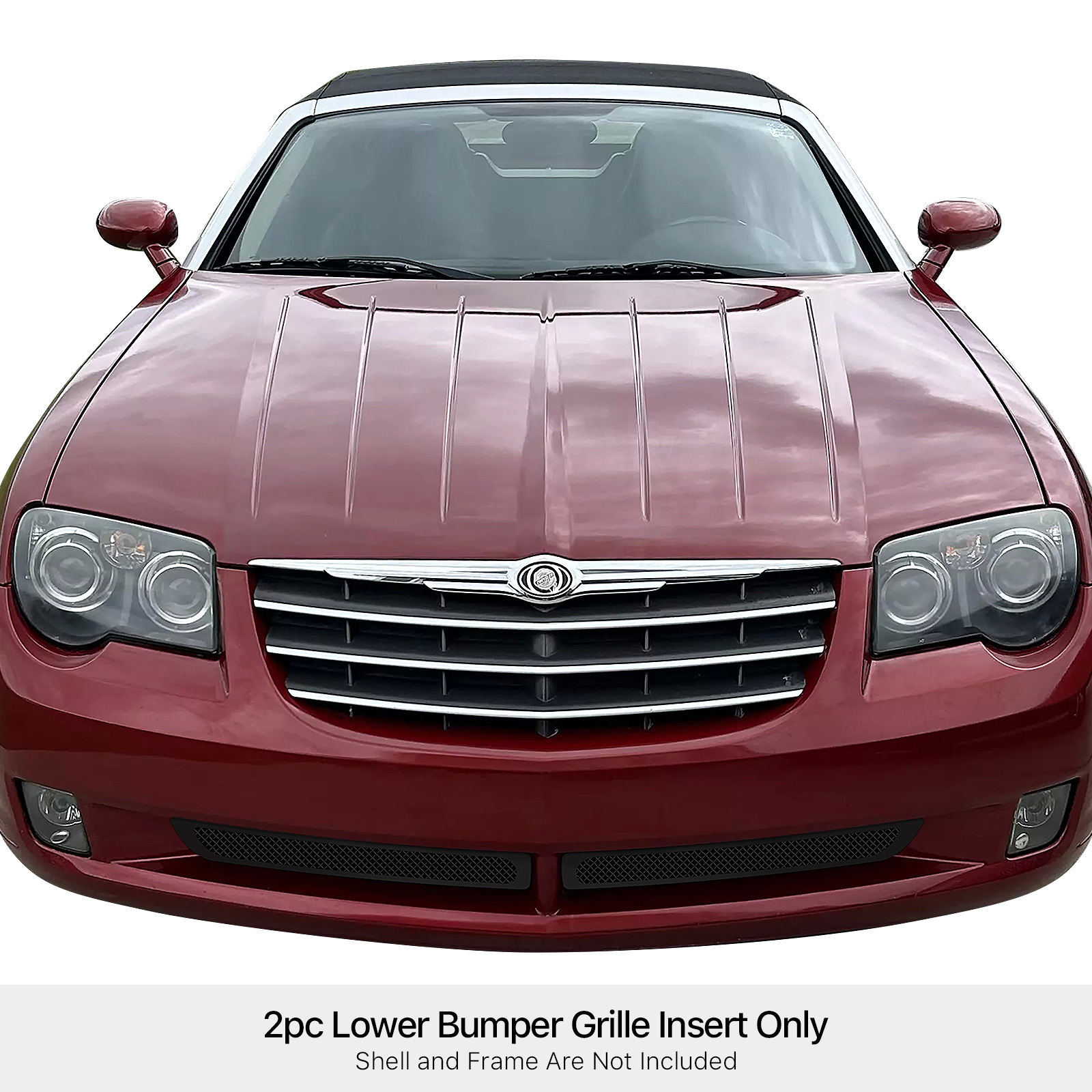 2004-2008 Chrysler Crossfire Lower Bumper Black Wire Mesh Grille