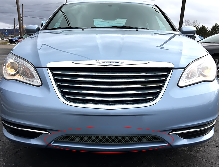 2011-2014 Chrysler 200 Lower Bumper Black Wire Mesh Grille