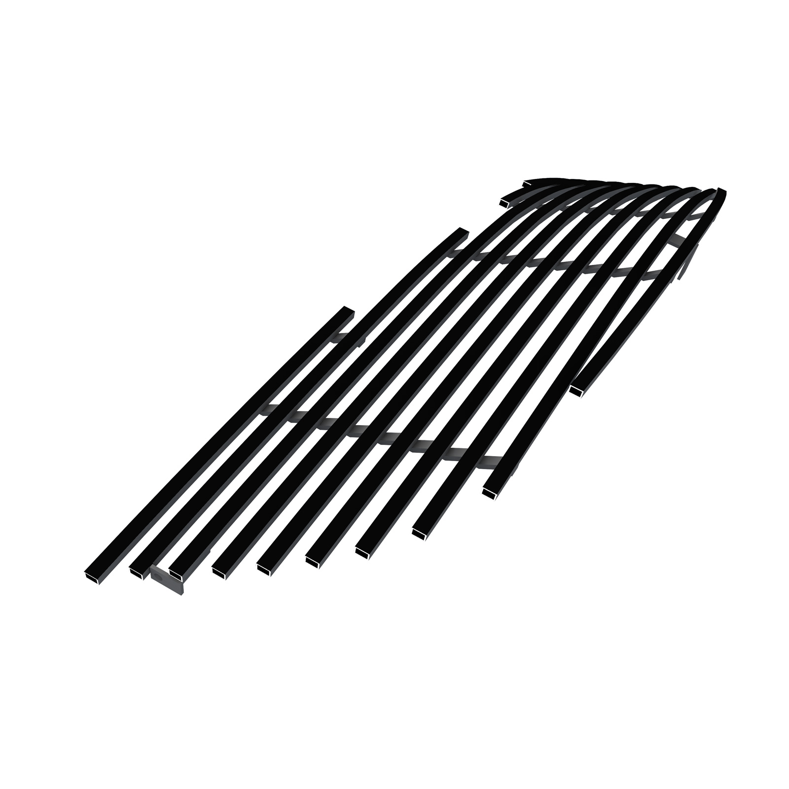 2004-2008 Chrysler Crossfire Main Upper Black Stainless Steel Billet Grille