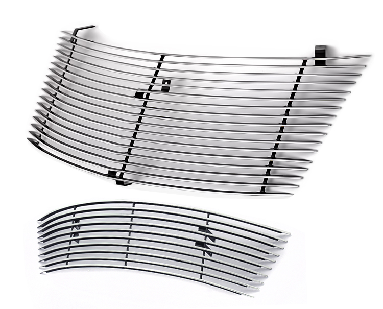2000-2005 Chrysler PT Cruiser (Not for GT or Turbo models with intercooler) MAIN UPPER + LOWER BUMPER Aluminum Billetuminum Billet Grille