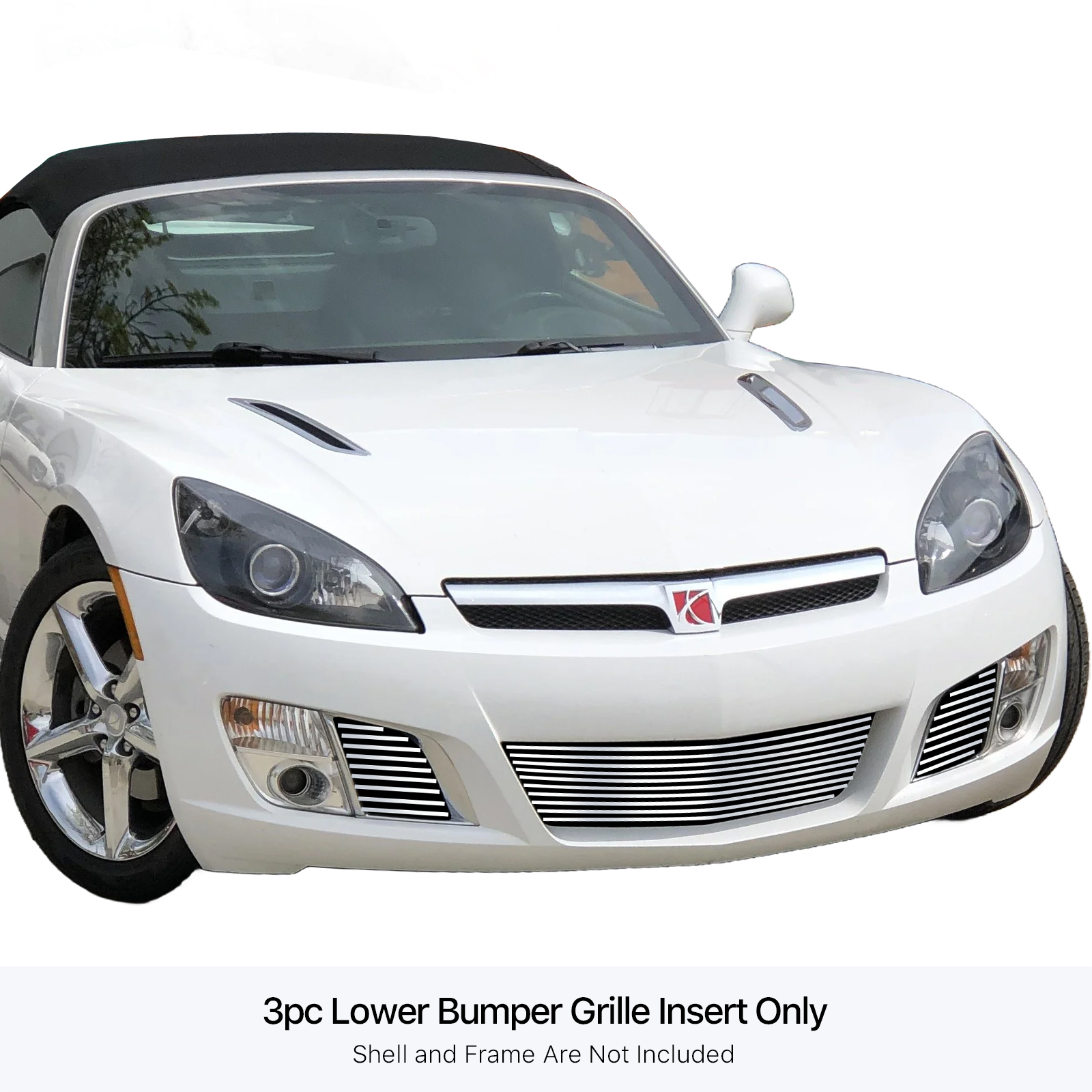 2007-2009 Saturn Sky Red Line Lower Bumper Stainless Steel Billet Grille