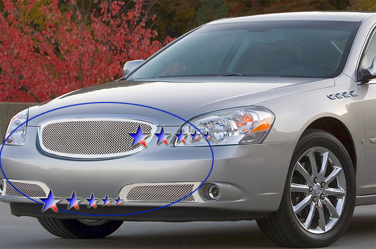 2006-2009 Buick Lucerne Not for Super Model Main Upper Wire Mesh Grille