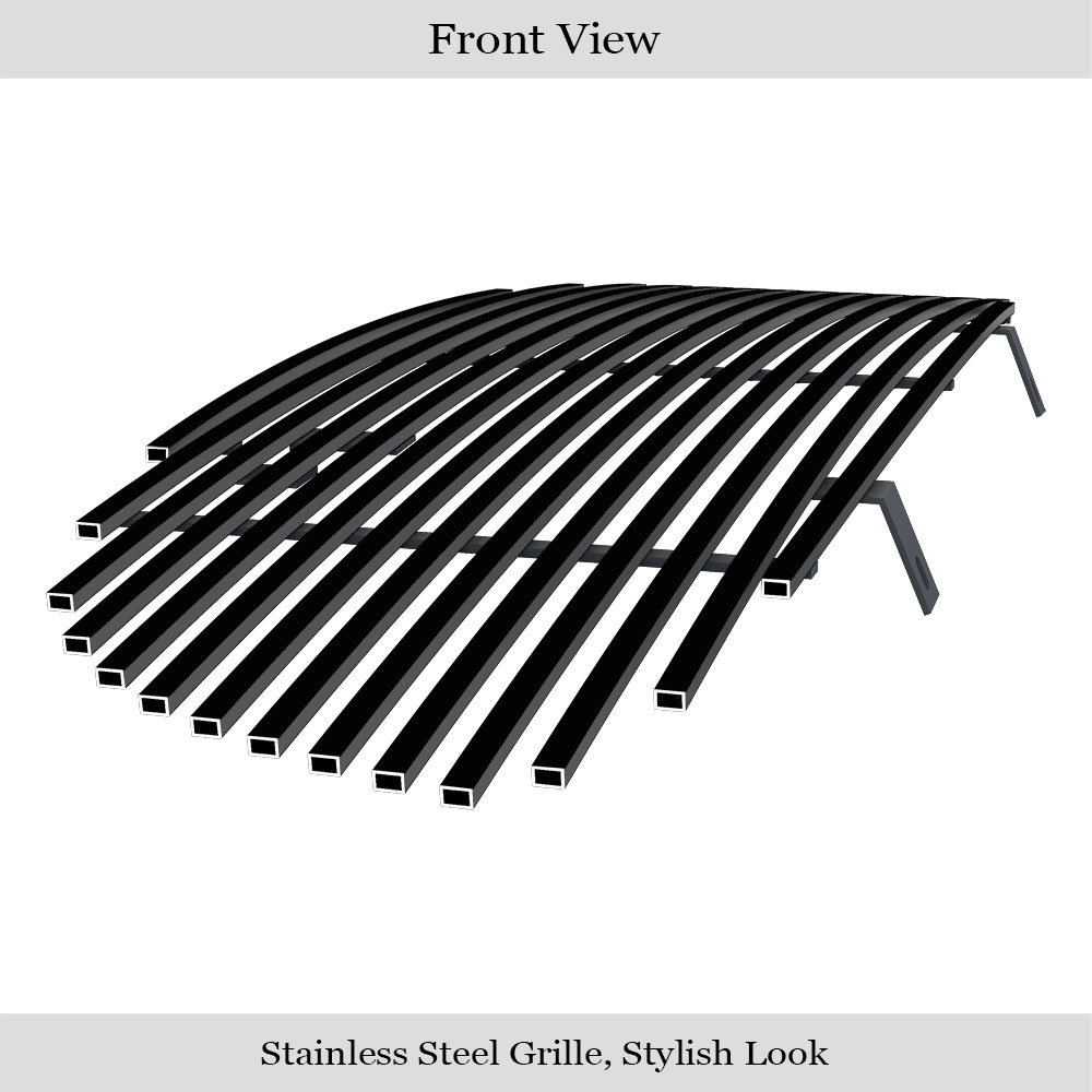 2006-2009 Buick Lucerne Not for Super Model Main Upper Black Stainless Steel Billet Grille