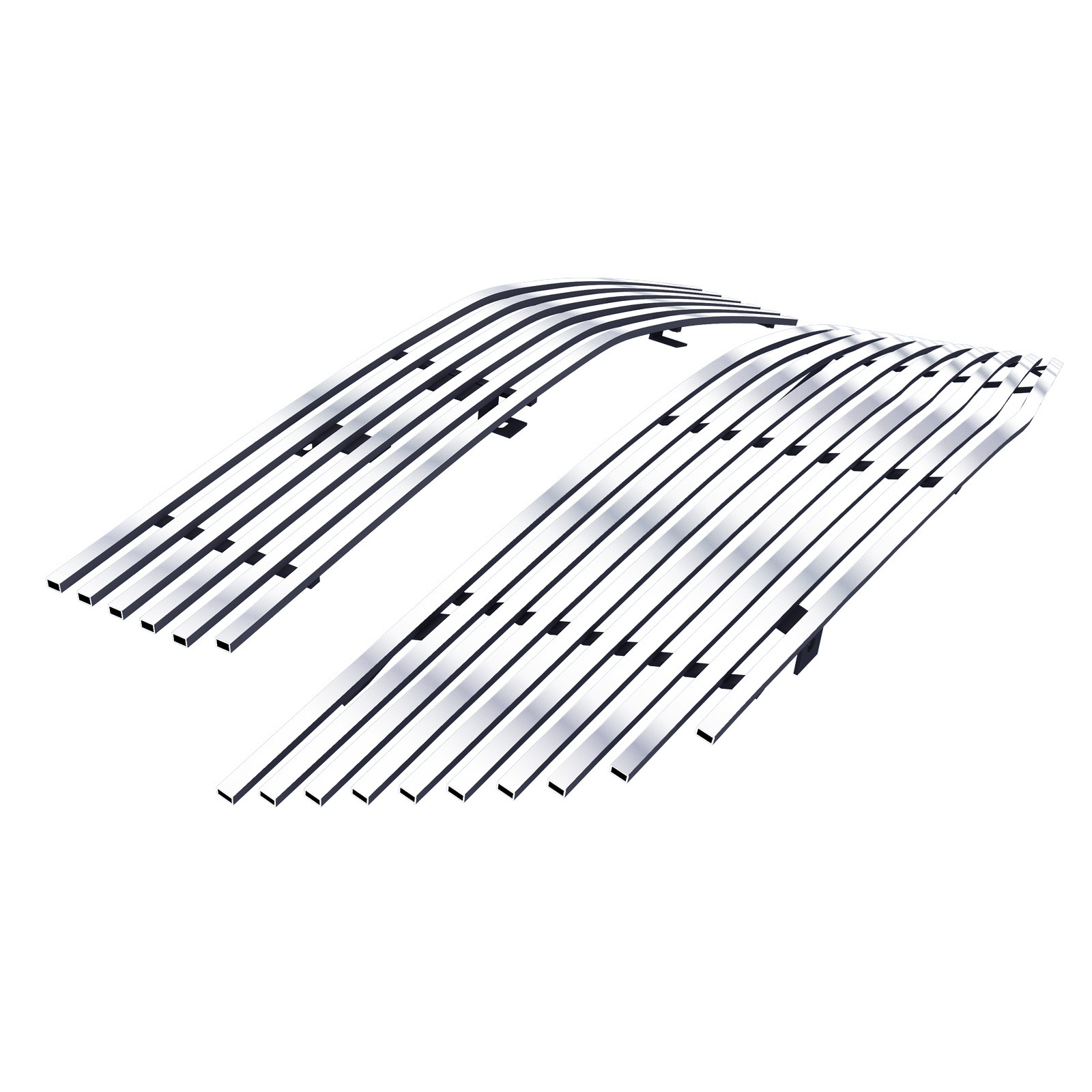 2007-2009 Saturn Aura Main Upper + Lower Bumper Stainless Steel Billet Grille