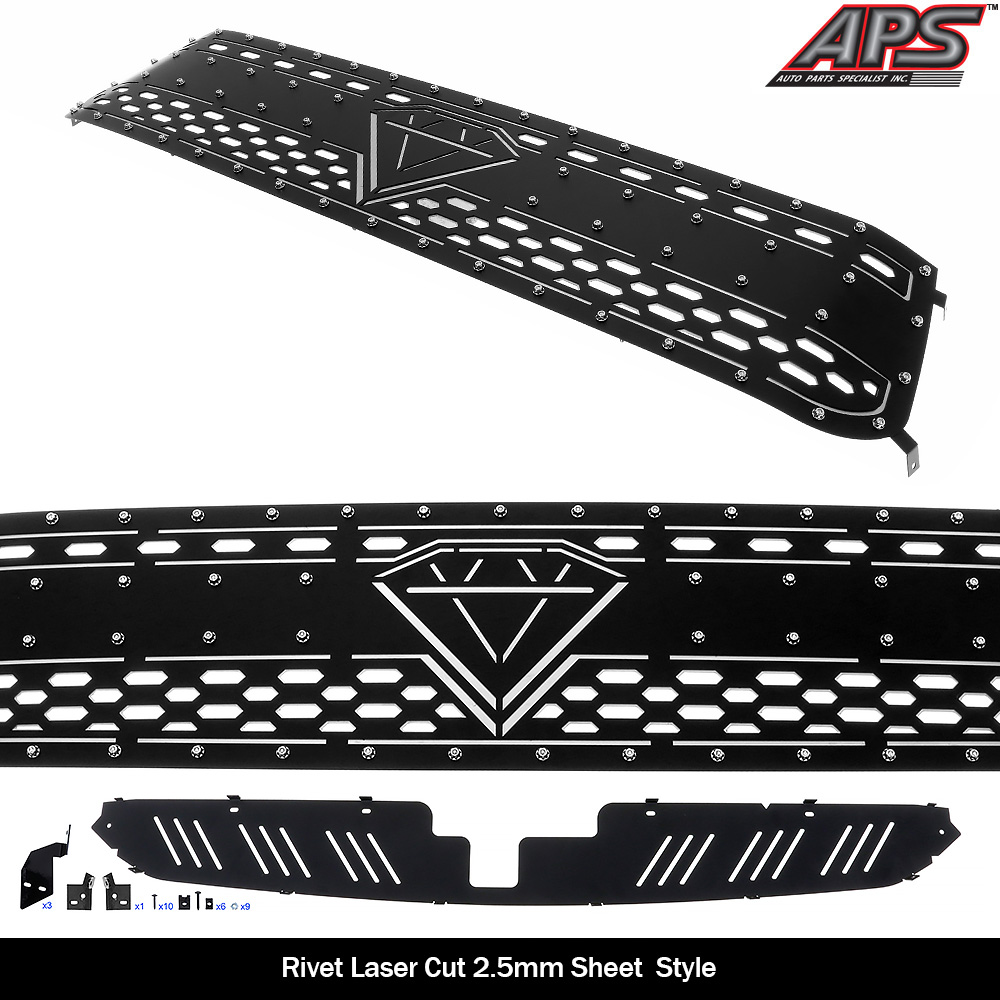 2014-2017 Toyota Tundra Not fit with front sensor behind logo Main Upper Sheet Grille