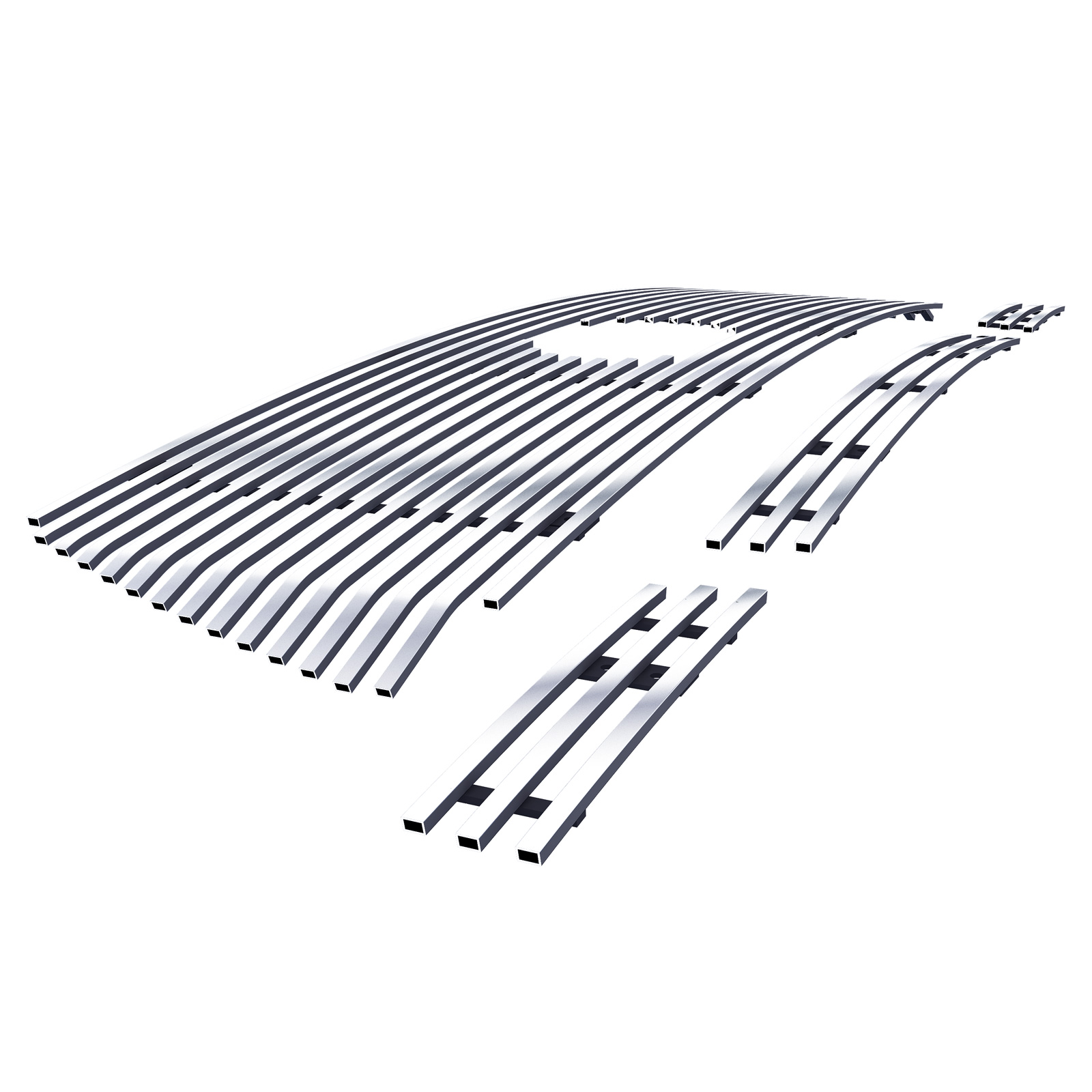 2010-2013 Toyota Tundra Main Upper + Lower Bumper Stainless Steel Billet Grille