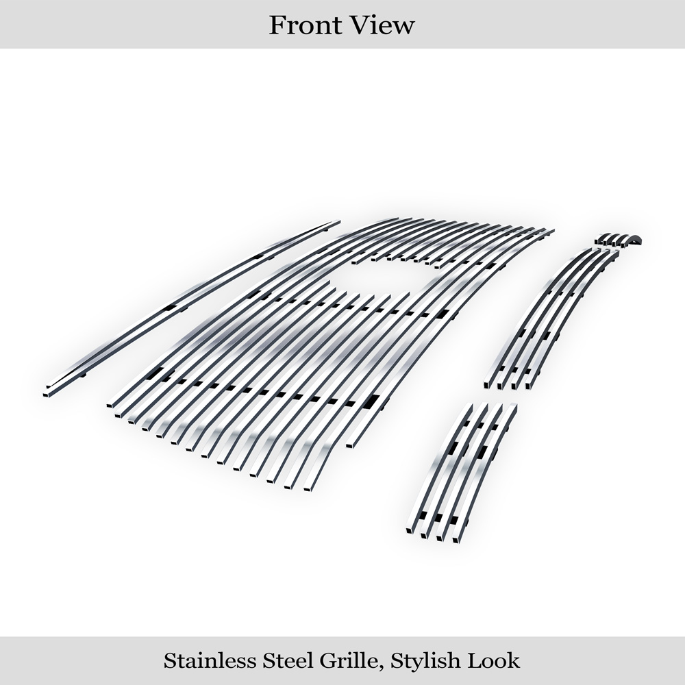 2010-2013 Toyota Tundra MAIN UPPER + LOWER BUMPER Aluminum Billetuminum Billet Grille