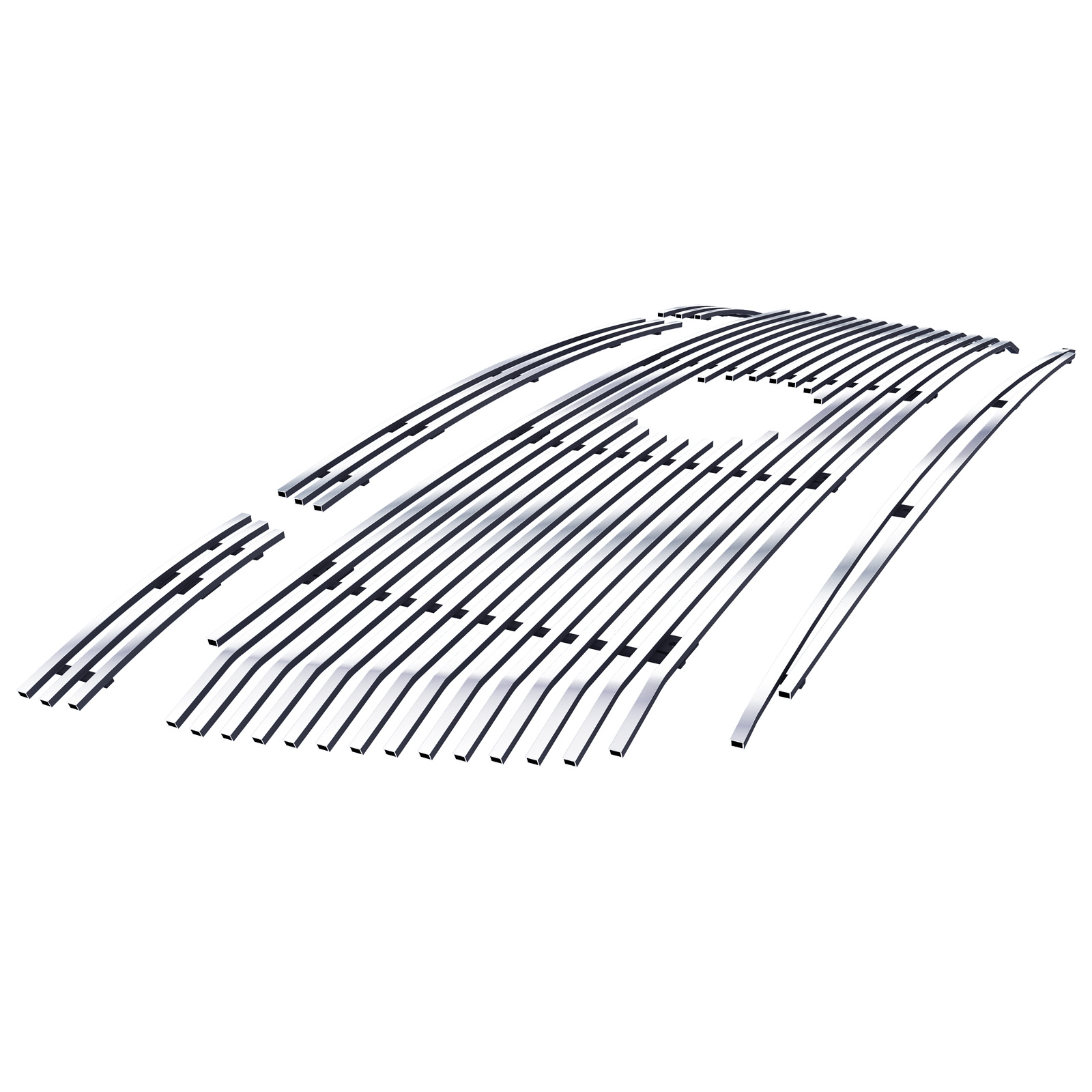 2010-2013 Toyota Tundra Main Upper + Lower Bumper Stainless Steel Billet Grille