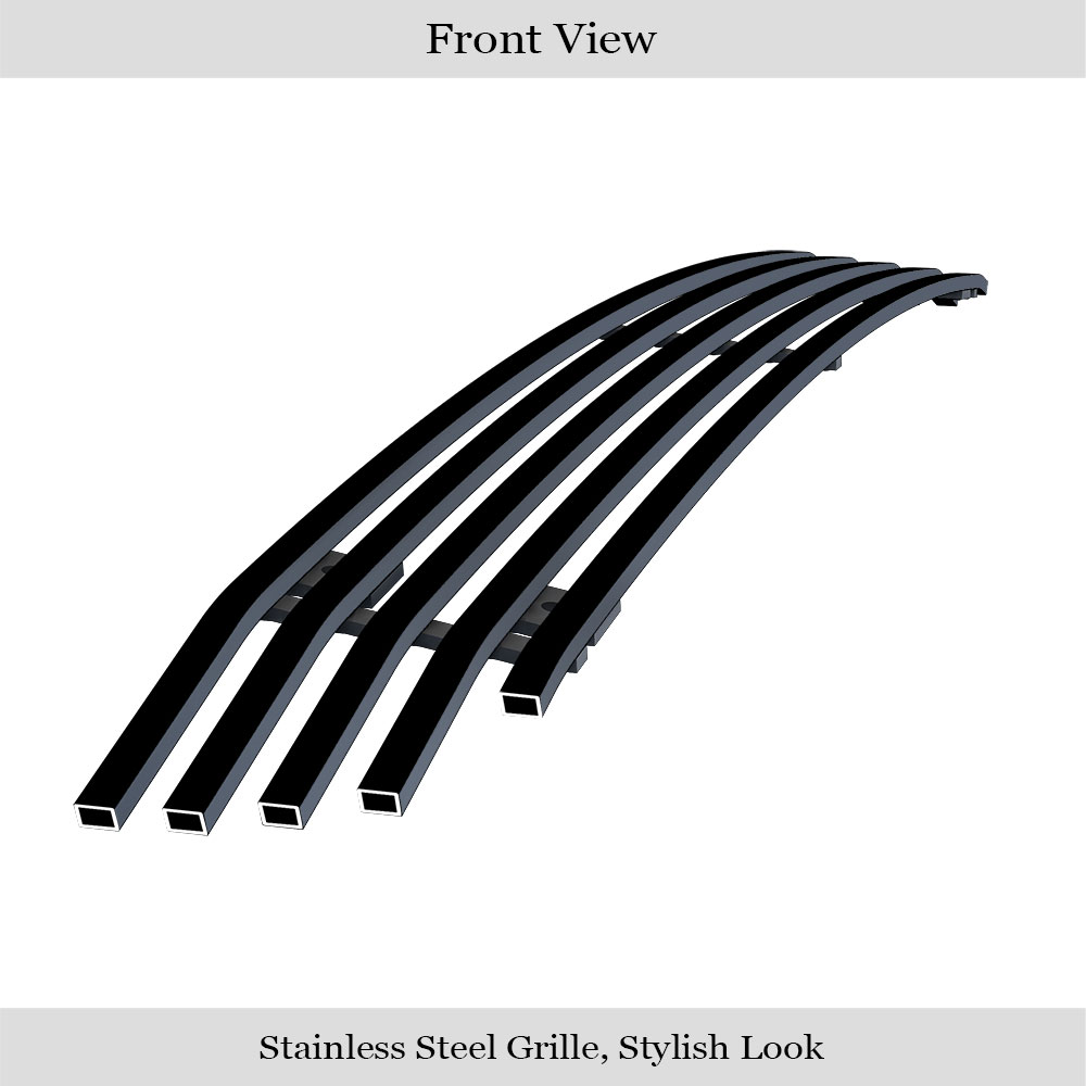2007-2009 Toyota Camry Not For SE Lower Bumper Black Stainless Steel Billet Grille