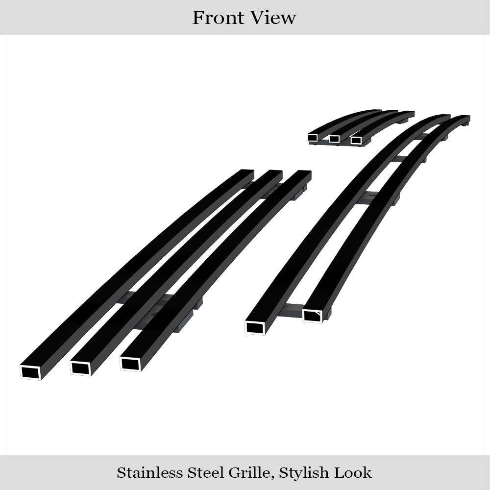 2003-2005 Toyota 4Runner Main Upper Black Stainless Steel Billet Grille