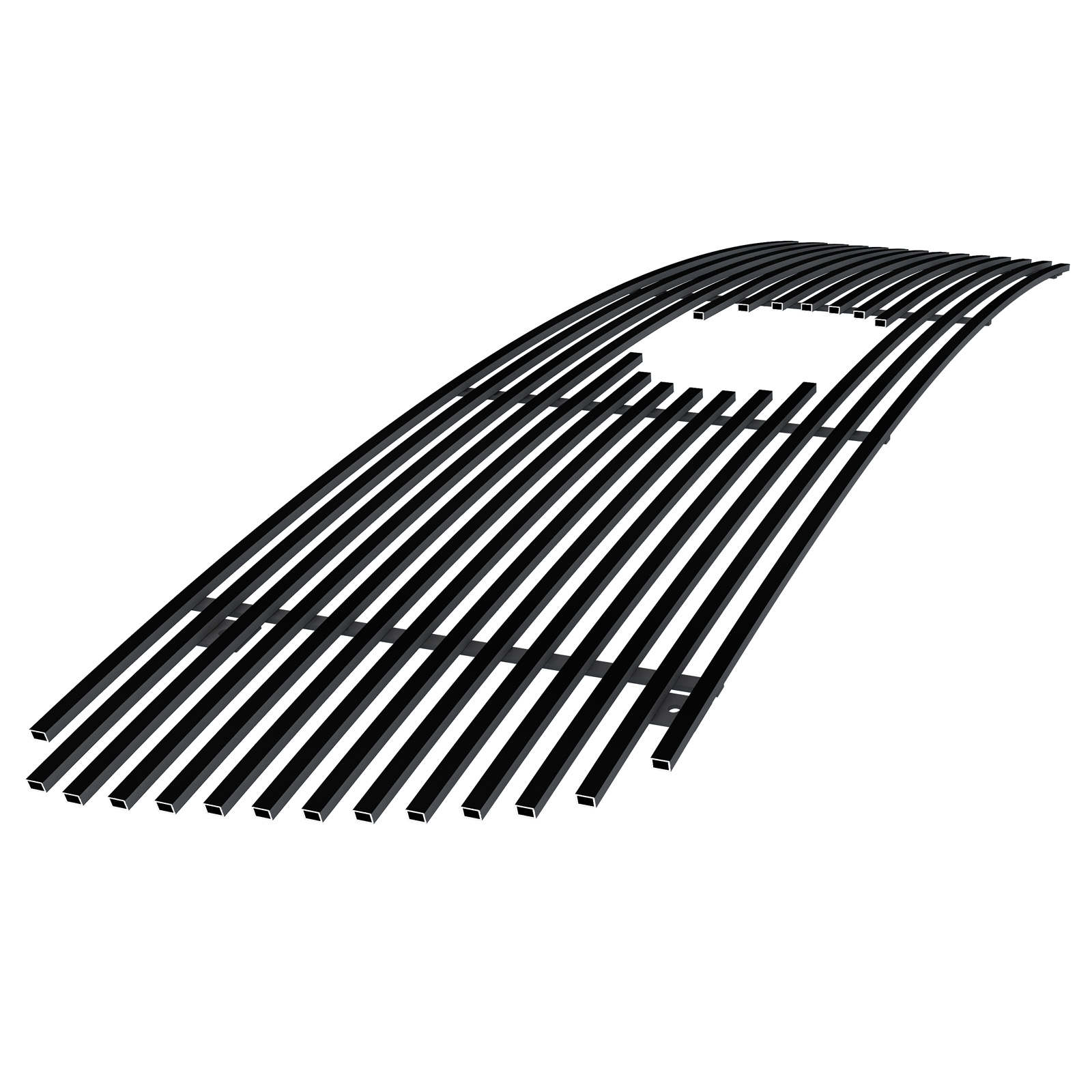 2007-2009 Toyota Tundra With Logo Show Main Upper Black Stainless Steel Billet Grille