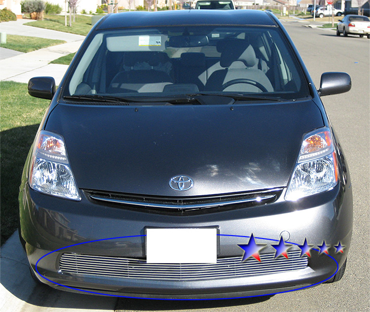 2006-2009 Toyota Prius With Fog Light Covered LOWER BUMPER Aluminum Billetuminum Billet Grille