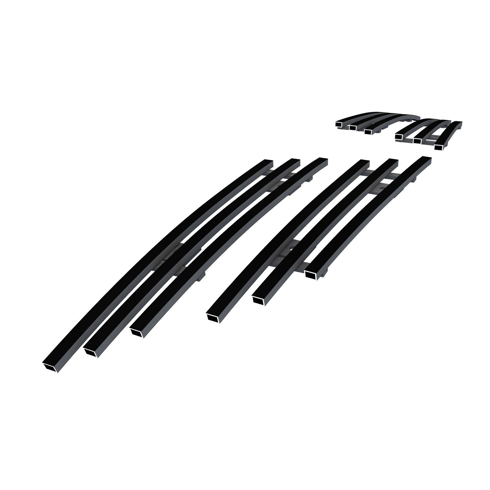 2013-2015 Toyota RAV4 Main Upper Black Stainless Steel Billet Grille